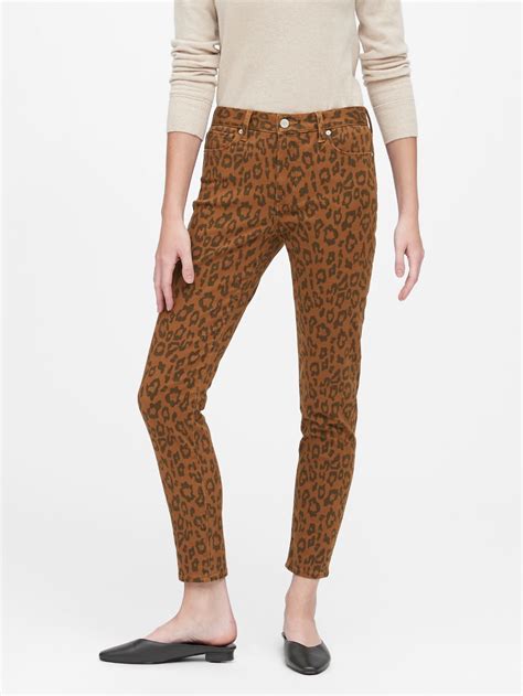 Mid Rise Skinny Leopard Jean Banana Republic Leopard Jeans Fall