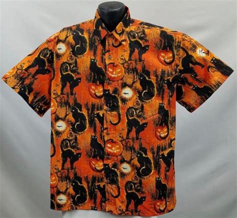 Download 922 hawaiian shirt free vectors. Black cats, bats, and jack-o-lanterns in bold colors for ...