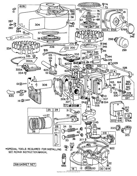 Briggs And Stratton 100902 0149 99 Parts Diagram For Complete Engine