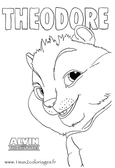 We have lots of chipmunks coloring pages at allkidsnetwork.com. Coloriage Alvin et les Chipmunks - Théodore des chipmunks ...