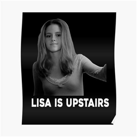 lisa is upstairs girl character poster for sale by caramelo6240 redbubble