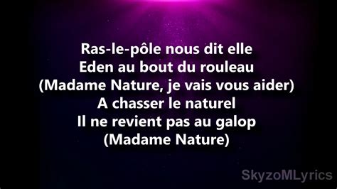 Aldebert Madame Nature Paroles Lyrics YouTube