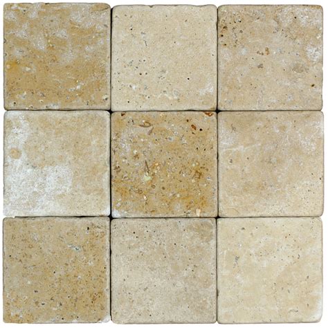 Noce Tumbled Travertine Mosaic Tiles 4x4 Natural Stone Mosaics