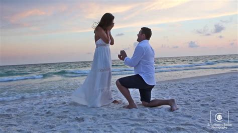 Beach Wedding Proposal Youtube