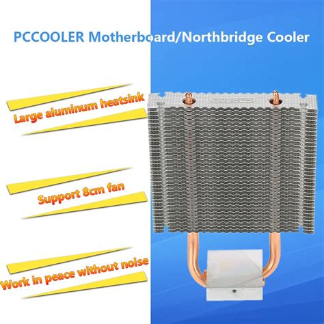 Pccooler Hb 802 Northbridge Cooler 2 Heatpipes Support 80mm Cpu Fan
