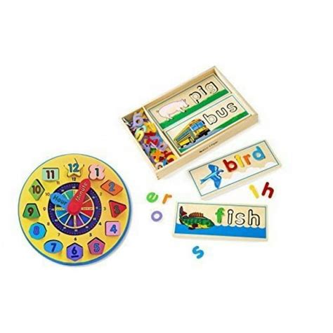 Melissa And Doug See And Spell With Melissa And Doug Shape Sorting Clock