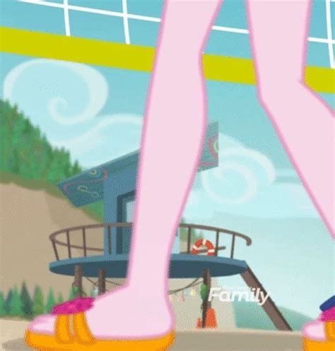 Animated Beach Cropped Equestria Girls Feet Flip Flops