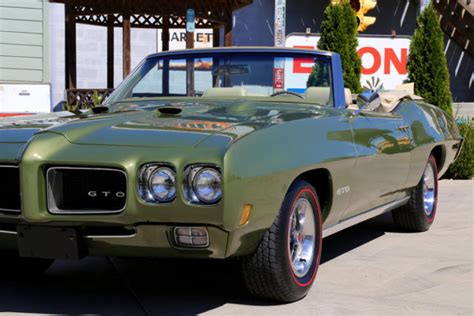 1970 Pontiac Gto Verdoro Green Convertible 400 V8 Automatic For Sale