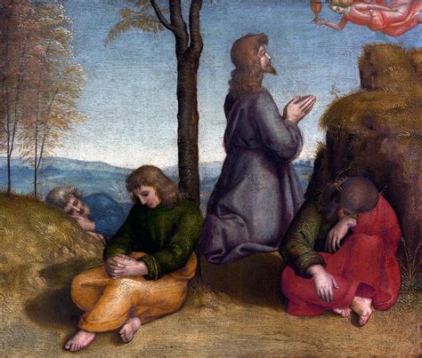 The Agony In The Garden Of Gethsemane Painting By Raphael