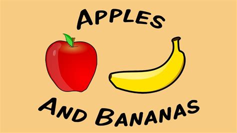 Apples And Bananas Sing Along Song For Children Youtube