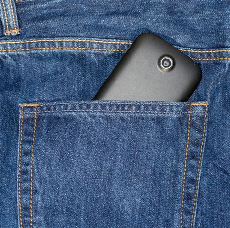 Jean Pocket With Cell Phone Stock Photo Image Of Jeans