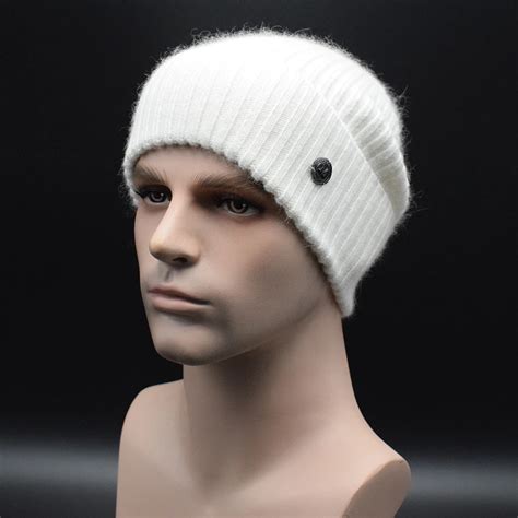 Migede Brand Mew Wool Knitted Men Winter Hat Beanies Solid Color Hat
