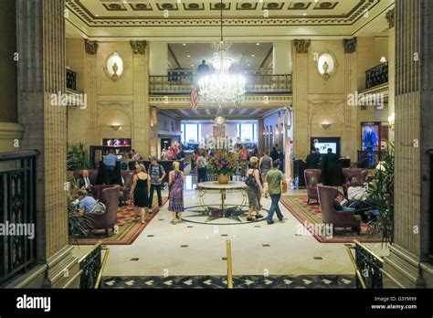 Roosevelt Hotel Lobby Nyc Stock Photo Alamy