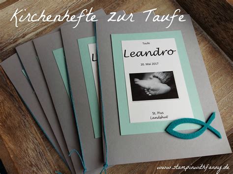 Lesen sie unser kirchenblatt online! stampin with fanny: Kirchenhefte/ Liederhefte für Leandros ...
