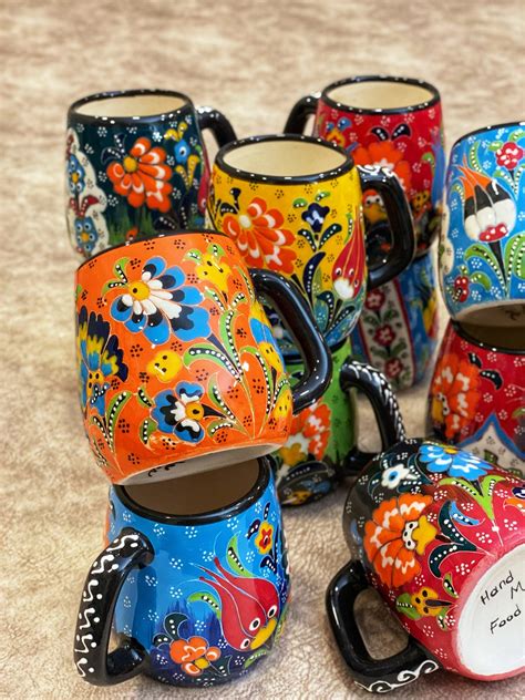 Turkish Ceramic Coffee Mug Handmade Ceramic Espresso Mug Etsy