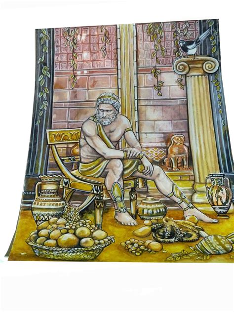 King Midas Original Illustration Greek Mythology Signed Etsy