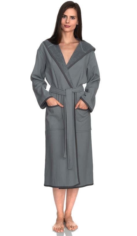 Towelselections Women S Robe Cotton Lined Hooded Terry Bathrobe Medium Large Monument Walmart Com