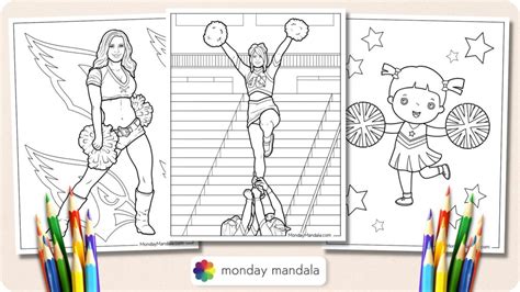 20 Cheerleading Coloring Pages Free PDF Printables