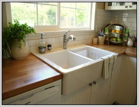 Double bowl sunflower apron copper kitchen sink belfast farmhouse butler style. Top Mount Farmhouse Sink - Best Home Design Ideas # ...