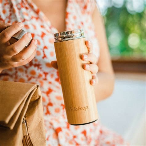 Personalised Reusable Sustainable Bamboo Water Bottle By Global Wakecup