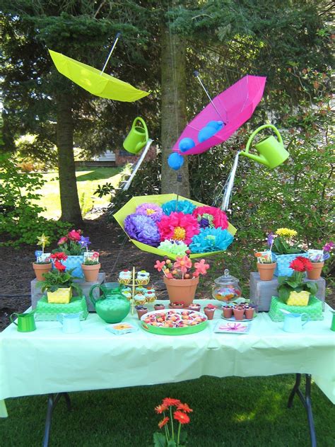 April Showers Bring May Flowers 2nd Birthday Party | April showers, Showers of blessing, Spring ...