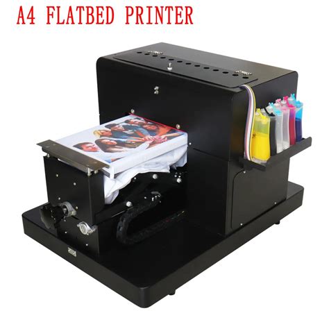 T Shirt Printer A4 Size Flatbed Printer 6 Color Clothes Dtg Printing