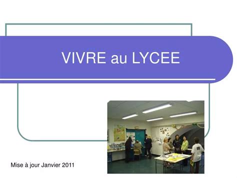 Ppt Vivre Au Lycee Powerpoint Presentation Free Download Id4818415