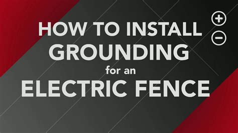 How To Install Ground Rods For Your Electric Fence Youtube