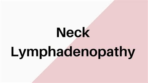 Neck Lymphadenopathy Clinical Examination Tips Youtube