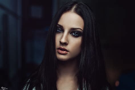 Wallpaper Face Model Long Hair Singer Black Hair Georgy Chernyadyev Fashion Alla Berger