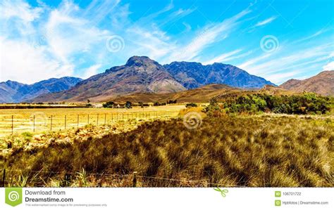 Farmland And Surrounding Mountains In The Boland Region Of The Western