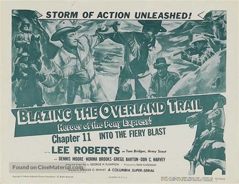 Blazing The Overland Trail 1956 Movie Poster
