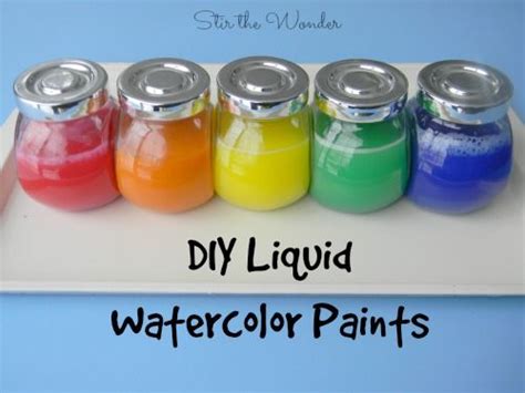 Diy Liquid Watercolor Paint Stir The Wonder Liquid Watercolor