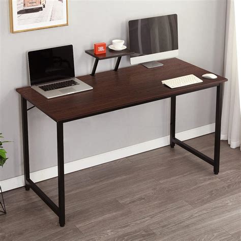 Sogesfurniture Computer Desk With Shelf 472 Inches Sturdy Office Desk