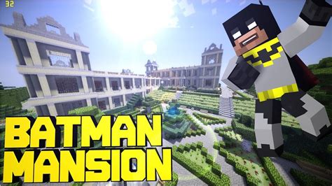 Minecraft Pe Batmans Mansion Batcave Download Youtube