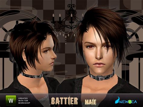 The Sims Resource Newsea Sims2 Hair J035m Battler
