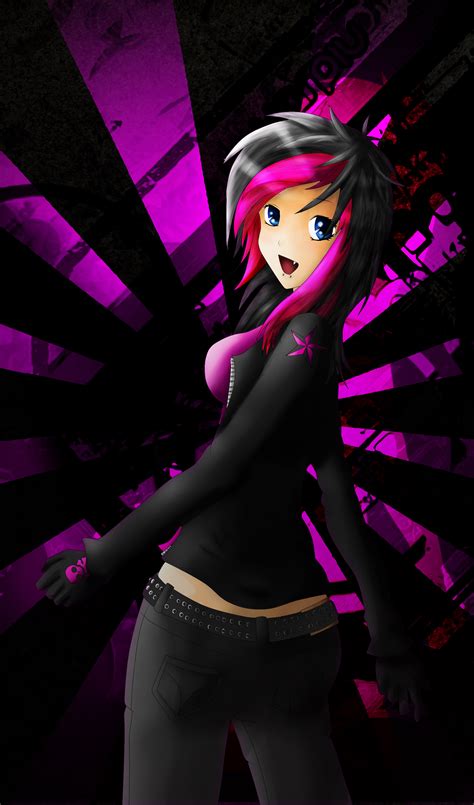 Rocker Anime Girl By Reapr38 On Deviantart