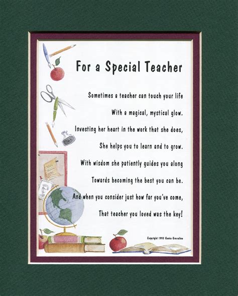 Buy Teacher Thank You Poem Teacher Graduation Teacher Graduation Online