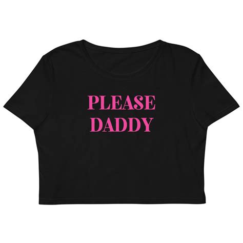 Please Daddy Crop Top Ddlg Clothes Submissive Clothing Etsy