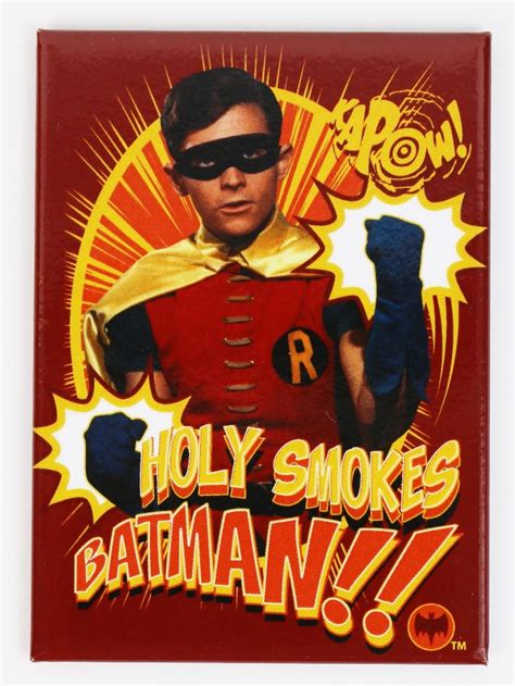Batman And Robin Holy Smokes Fridge Magnet Gotham City Dc Comics H32