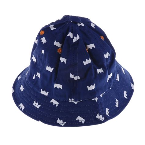 Crown Pattern Cap Summer Baby Bucket Hat Toddler Infant Cotton Sun Hats