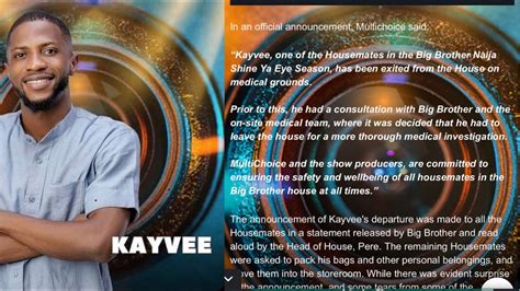 Kayvee Leave Big Brother Season Six Because Of His Mental Health Big Brother Finally Speaks Up