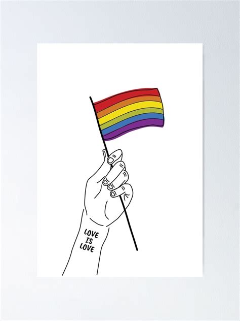 Pride Flag Drawing Pride Lgbtq Pride Lgbt Rainbow Poster For Sale By Meravshalom Redbubble
