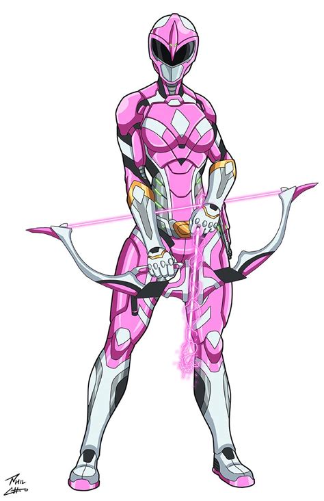 Pink Ranger Lindsay Commission By Phil Cho On Deviantart Pink Power