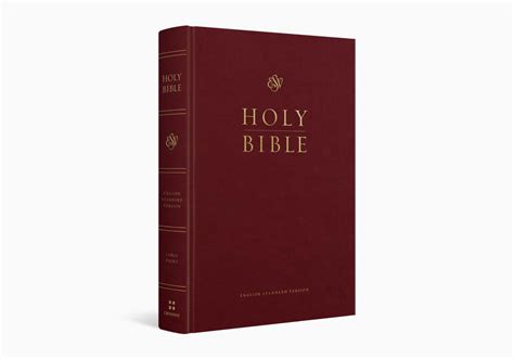 Esv Pew And Worship Bible Large Print Hardcover Burgundy Esv
