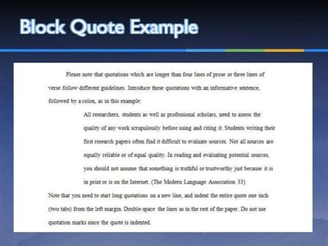 mla in text citation quote navabirsd7 in 2020 | Block quotes, Be an