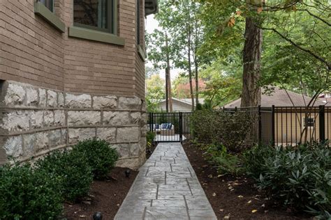 Highlands Renovation Timeless Architecture Side Walkway Residential