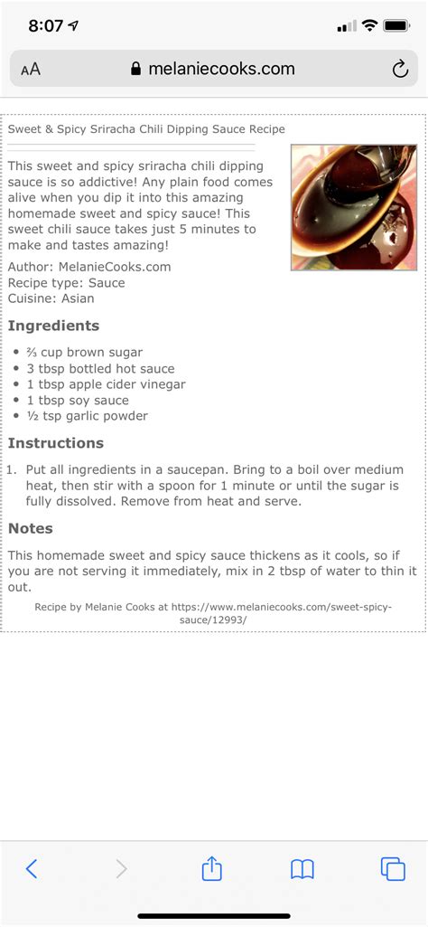 Sweet And Spicy Sriracha Chili Dipping Sauce Recipe Recipe Sweet And