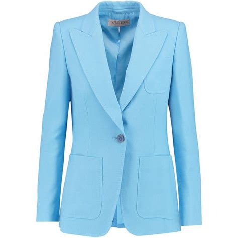Emilio Pucci Stretch Crepe Blazer Suit Jackets For Women Blazer
