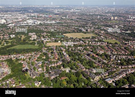 Aerial View Of Ealing London Uk Stock Photo Alamy